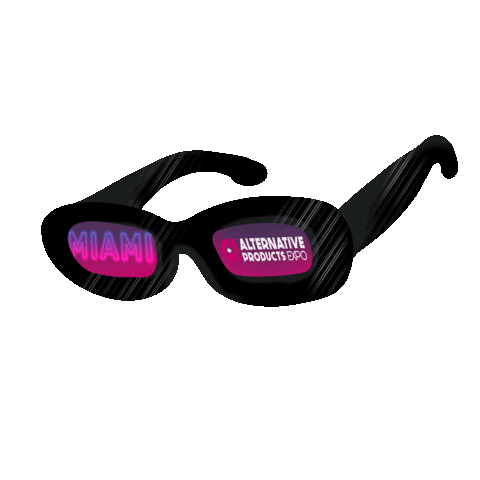 Glasses Miami Sticker by Alternative Products Expo
