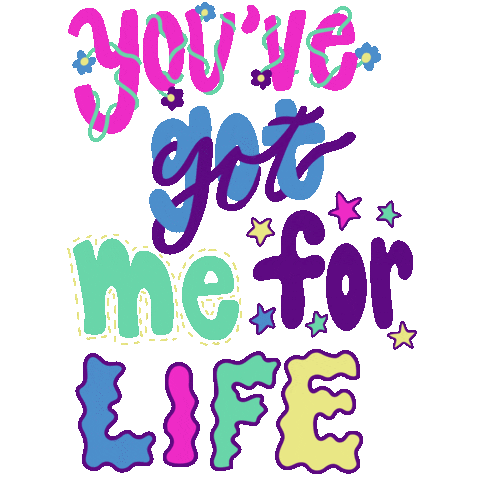 For Life Lyrics Sticker by Cate