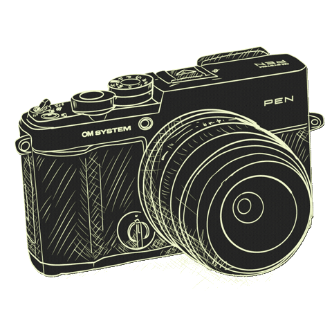 Camera Pen Sticker by OM SYSTEM