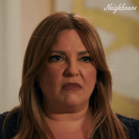 Terese Willis Thinking GIF by Neighbours (Official TV Show account)