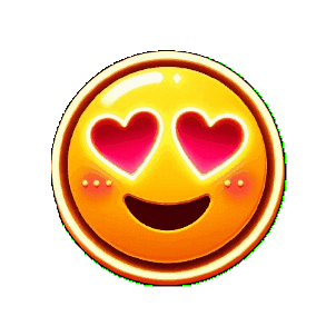 Cara Emoji Coração Sticker