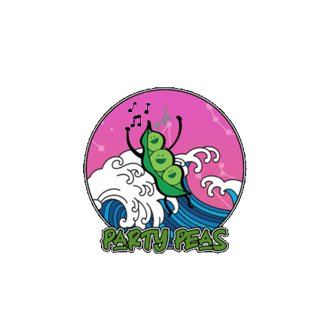Partylikeapea Sticker by Party Peas