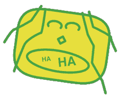 Ha Ha Smile Sticker by Soybot
