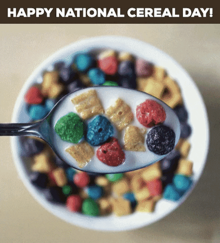 National Cereal Day March 7Th Gif By GIF