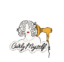 CurlyMyself Sticker
