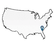 Map Location Sticker by Vuba Resin Products