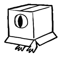 Little Monster Sticker by Chris Hallbeck