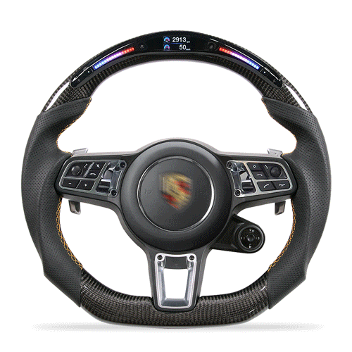 tddmotors carbon fiber steering wheel tddmotors led steering wheel ohcmotors GIF