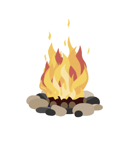 Fire Wärme Sticker by Lebensbaum