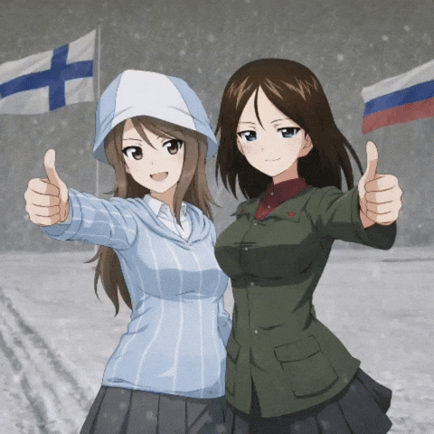 Girls Und Panzer Thumbs Up GIF
