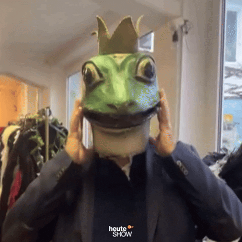 Frog Prince Hello GIF by ZDF heute-show