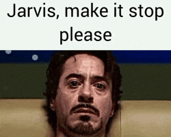 Make It Stop Iron Man GIF