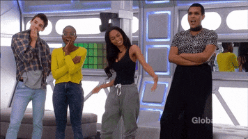 reality tv middle finger GIF by Big Brother Canada