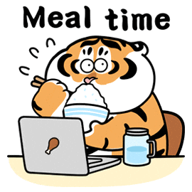 Eat Meal Time Sticker by Bu2ma