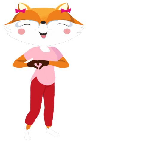 Heart Thank You Sticker by Nedlis Company