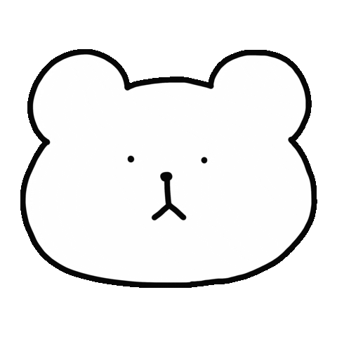 Bear くま Sticker by Konomi Sakamoto