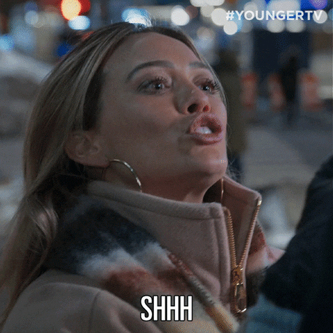 Be Quiet Tv Land GIF by YoungerTV