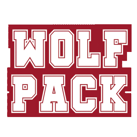 University Wolfpack Sticker by AUK