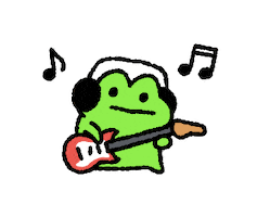 Rock Guitar Sticker
