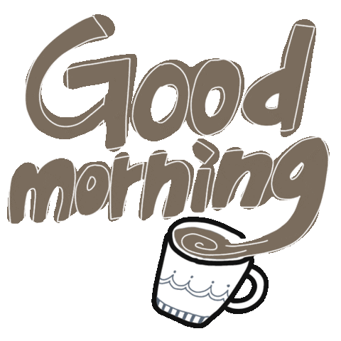 Coffee Morning Sticker by banadesign