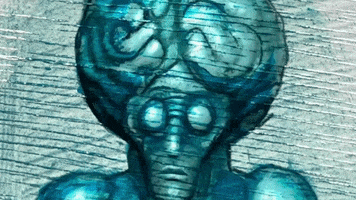 Science Fiction Aliens GIF by Maryanne Chisholm - MCArtist