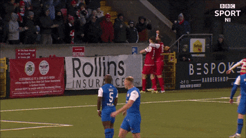 Celebrate Sean Moore GIF by Cliftonville Football Club