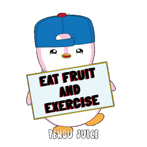 Fresh Fruit Fitness Sticker by Pengu Juice Co.