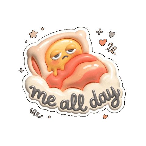 Tired Mood Sticker by Flowpio