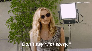 Women Im Sorry GIF by The Roku Channel