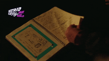 Notebook Diary GIF by Astrid and Lilly Save The World
