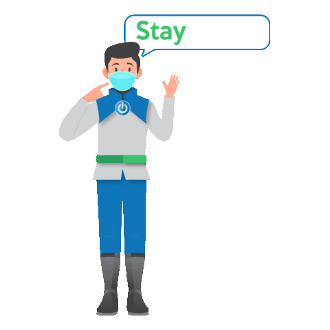 Blue Power Technology Sticker