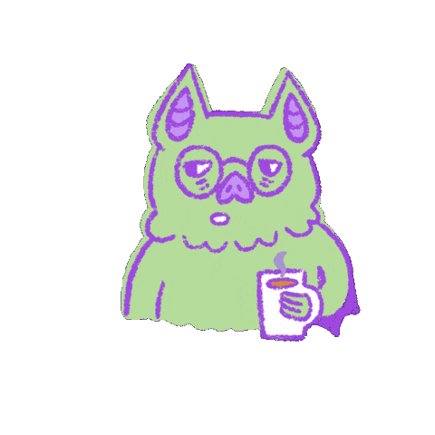 Tired Coffee Sticker