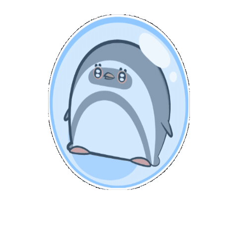 Penguin Bounce Sticker