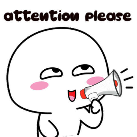 Happy Attention Sticker