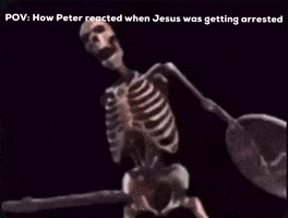 Pov How Peter Reacted When Jesus Was Getting Arrested GIF