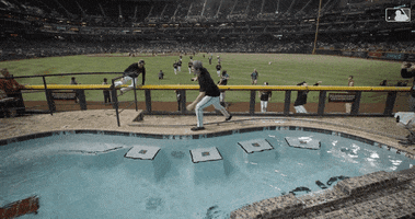 Major League Baseball Swimming GIF by MLB