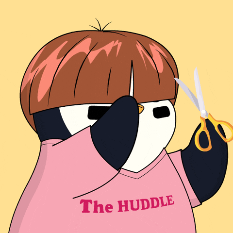 Hair Cutting GIF by Pudgy Penguins