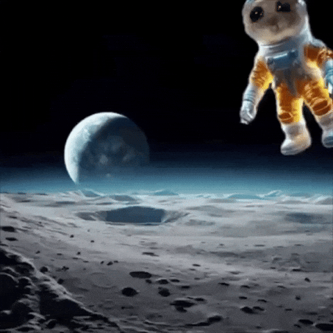 Space Astronaut GIF by Sad Hamster