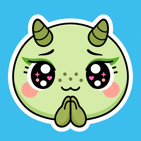 Cute Unicorn Please GIF by Naru Naru