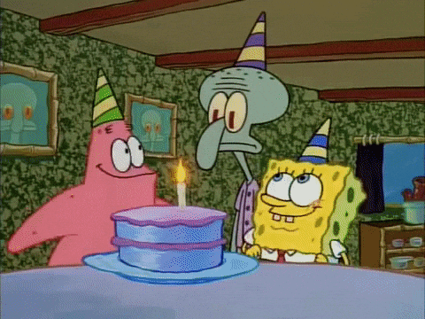 Happy Birthday GIF by SpongeBob SquarePants - Find & Share on GIPHY