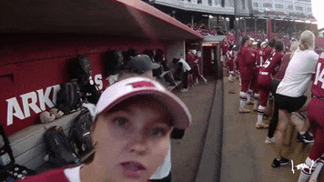 Spy Hello GIF by Arkansas Razorbacks