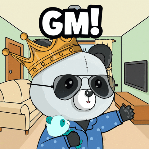 Gm GIF by PandaPals