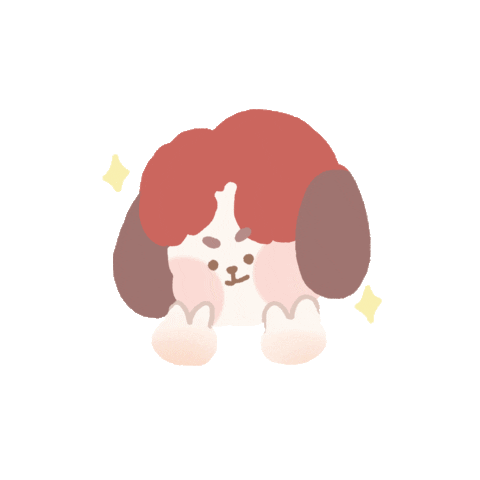 Illustration Puppy Sticker