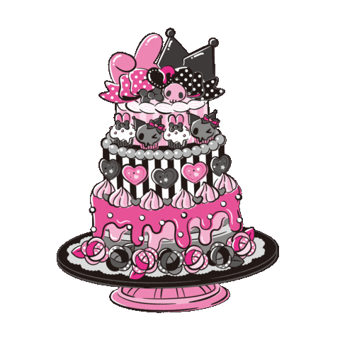 Sticker Cake Sticker by Sanrio