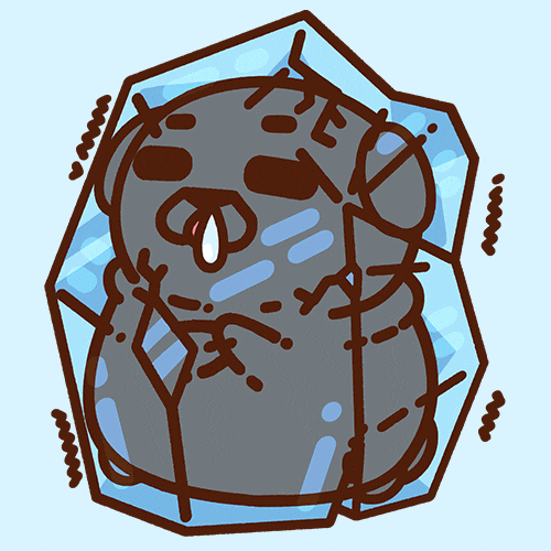 Shaking Ice Cold GIF by Puglie Pug