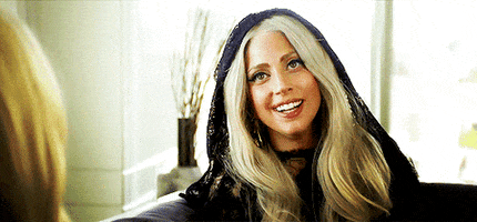 lady gaga smile GIF