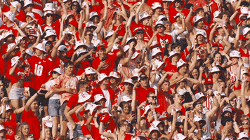 Happy Jump Around GIF by Wisconsin Badgers