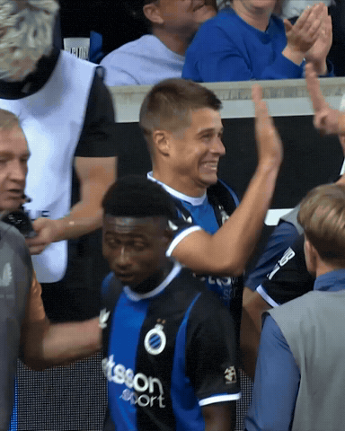 Blauw-Zwart GIF by Club Brugge