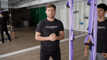 Strength Yoga Trapeze GIF by YOGABODY