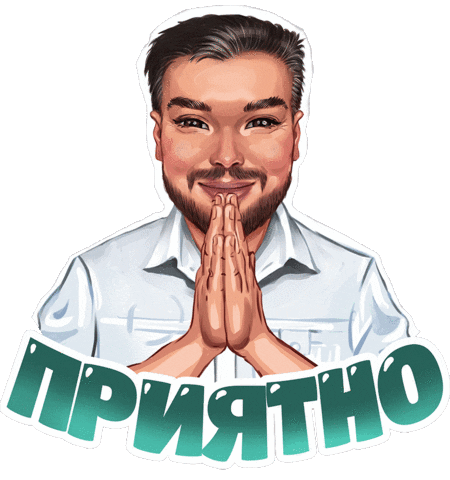 Pleased Doctor Sticker by Oleg Shadskiy